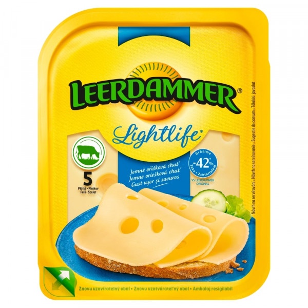Syr Leerdammer 30% Lightlife plátky 100g 1