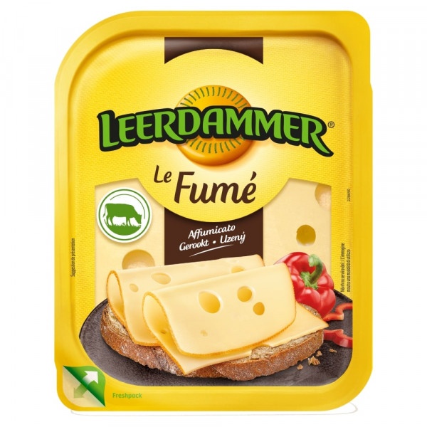 Syr Leerdammer 45% Le Fumé údený plátky 100g 1