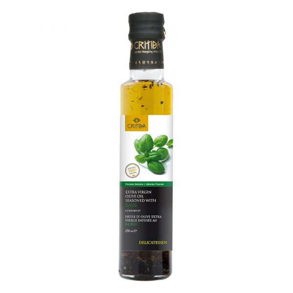 Olej olivový extra panenský s bazalkou 250ml 1