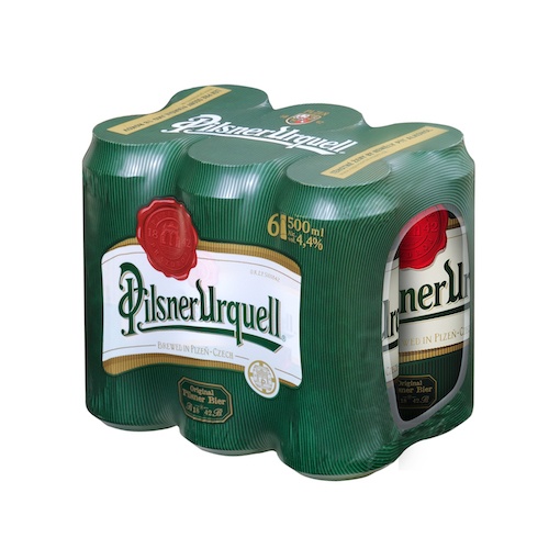 Pivo Pilsner Urquell 12% 0,5l plech 6ks balenie 1