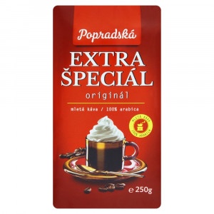 Popradská Extra špeciál pražená mletá káva 250 g 3
