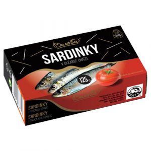 Sardinky v paradajkovej omáčke 125g Bassta 7