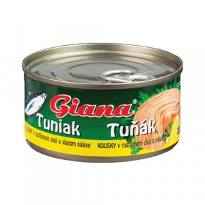 Tuniak v rastlinnom oleji kúsky 185g Giana 5