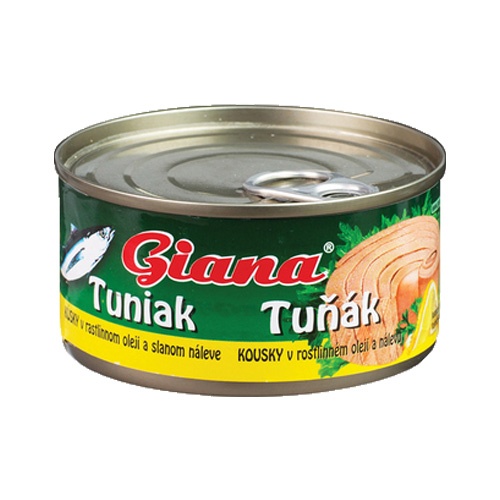 Tuniak v rastlinnom oleji kúsky 185g Giana 1