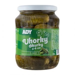 Uhorky sterilizované 5-8cm 720ml (660g) Ady 7