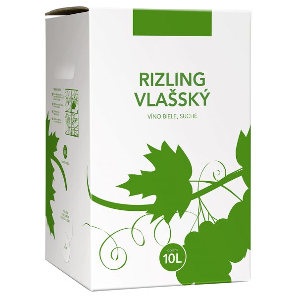 Víno biele box Rízling Vlašský - Víno Levice 5l 1