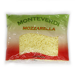 Mozzarella Monteverdi strúhaná 1kg Jäger 1