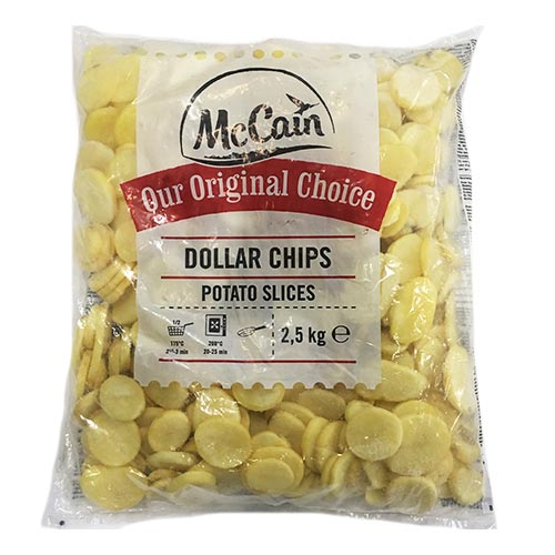 Mr.Zemiakové Dollar Chips 2,5kg McCain 1