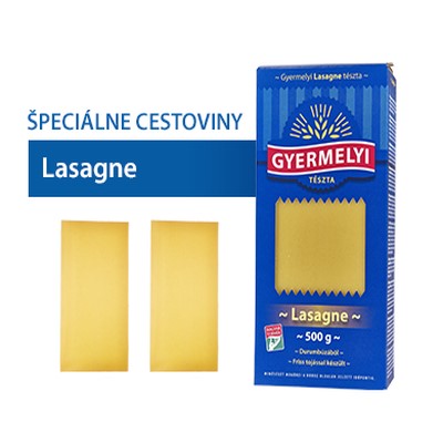 Cestoviny GYERMELYI Lasagne 500g 1
