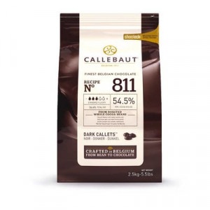 Čokoláda tmavá 54,5% CALLEBAUT 2,5kg 5