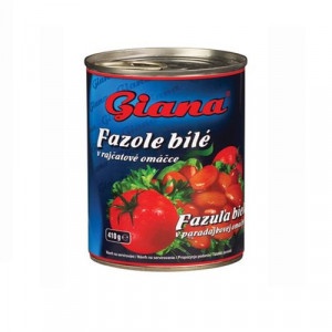 Fazuľa biela v paradajkovej omáčke 425ml Giana 17
