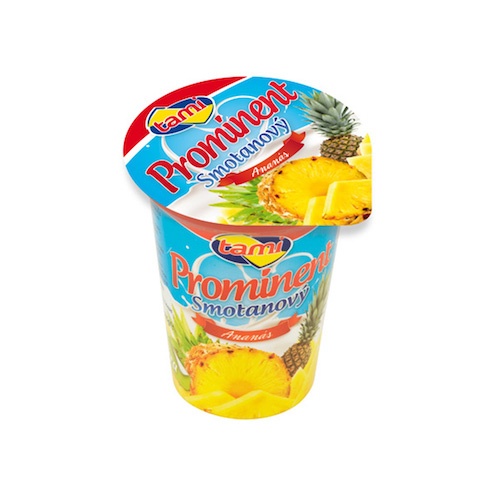 Jogurt smotanový PROMINENT ananás TAMI 135g 1