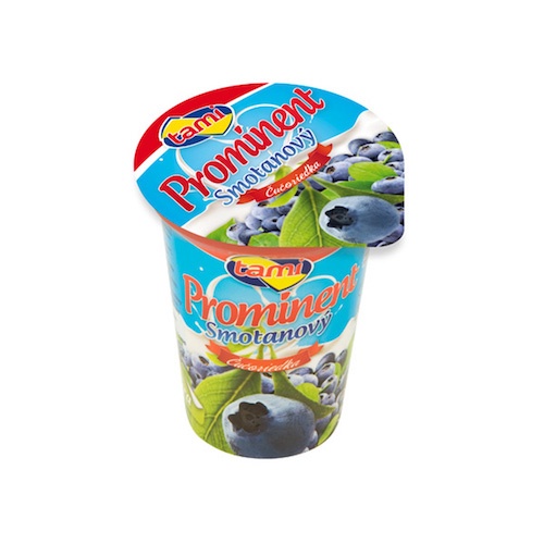 Jogurt smotanový PROMINENT čučoriedka TAMI 135g 1