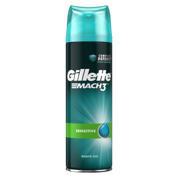 Gillette Mach3 Sensitive Gél na holenie 200 ml 1