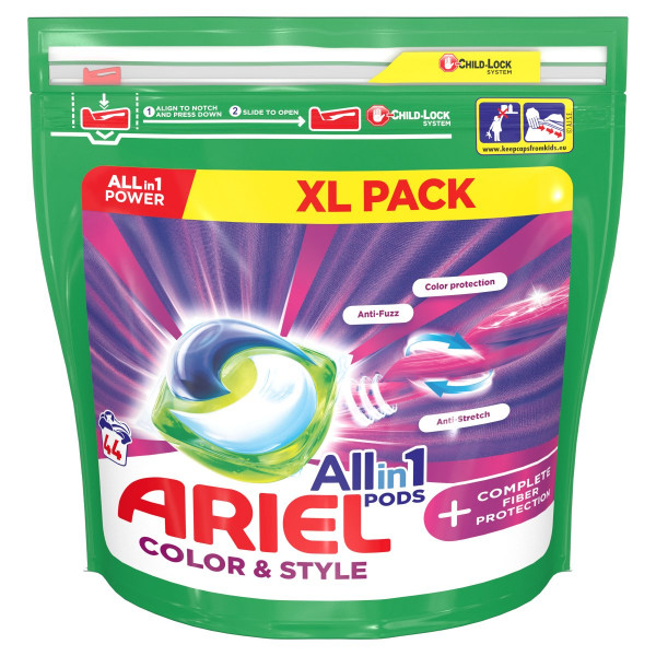 Ariel All In 1 Pods Color & Style kapsule 44PD 1