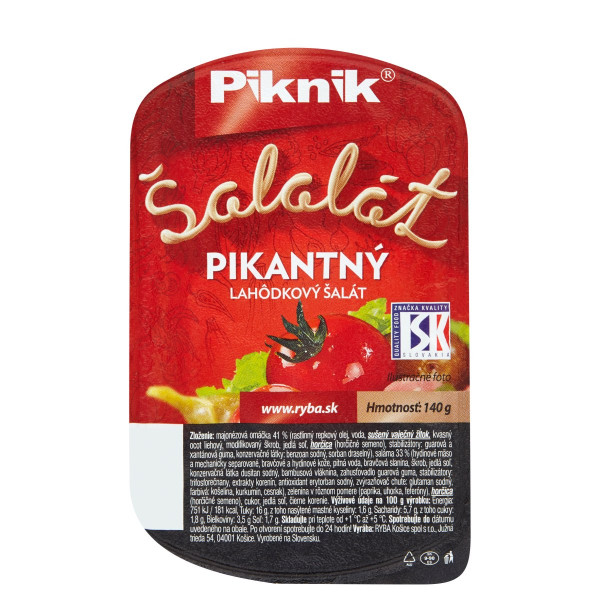 Šalát Pikantný v majonéze 140g Piknik 1