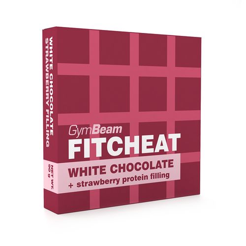 Fitcheat Proteínová čokoláda jahoda 90 g Gymbeam 1