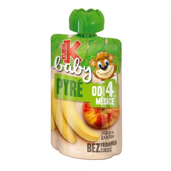Kubík Baby ovocná kapsička jablko ,banán 100g 1