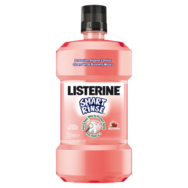 Listerine Smart Rinse Mild Berry ústna voda 250 ml 1
