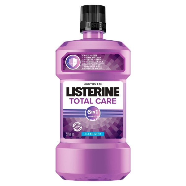 Listerine Total Care Clean Mint ústna voda 500 ml 1
