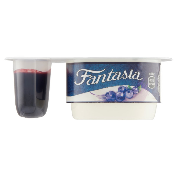 Fantasia jogurt s čučoriedkami DANONE 122g 1