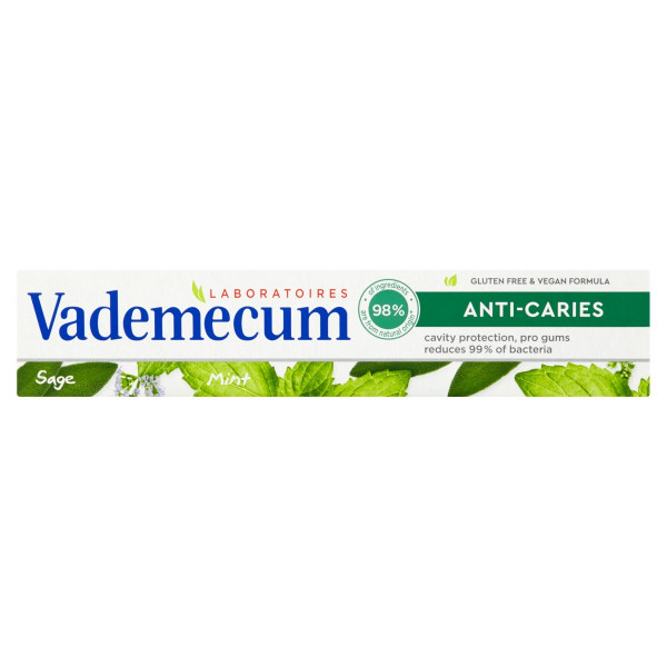 Vademecum Anti-Caries Vegan zubná pasta 75 ml 1