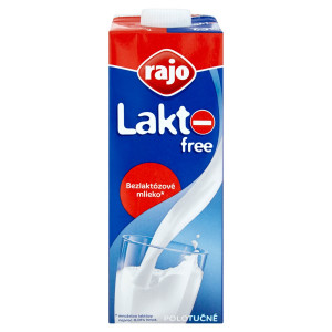 Mlieko polotučné 1,5% bezlaktózové Lakto Free 1l Rajo 2