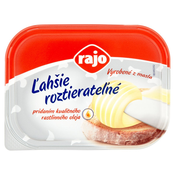 Maslo ľahšie roztierateľné 225g Rajo 1