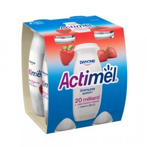 Actimel jogurtový nápoj jahoda DANONE 4x100g 6