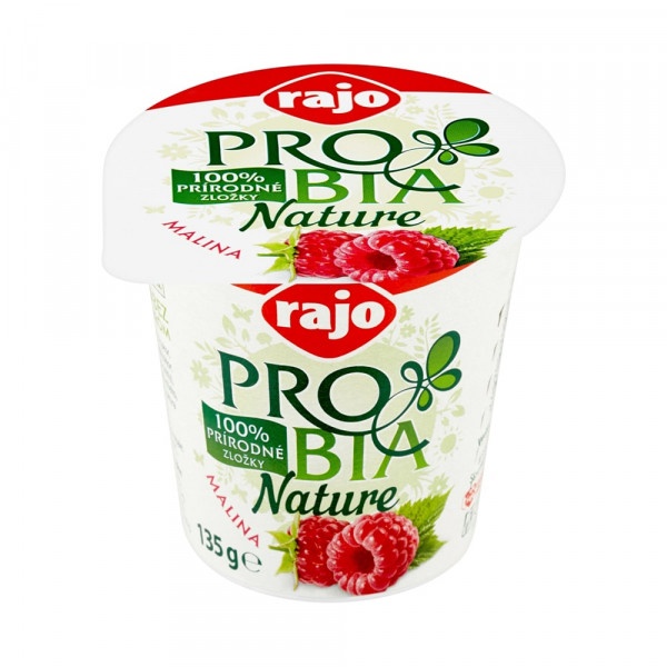 Jogurt Probia Nature malina 2,7% 135g Rajo 1