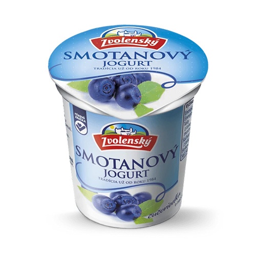 ZVOLENSKÝ smotanový jogurt čučoriedka 145g 1