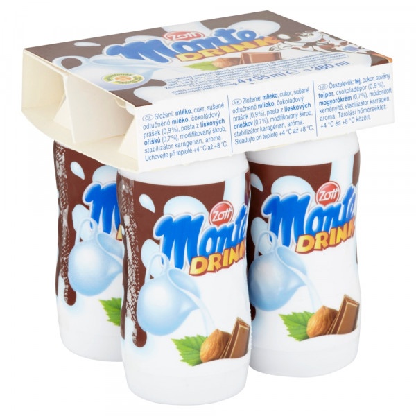 Monte mliečny nápoj ZOTT 4x95ml 1