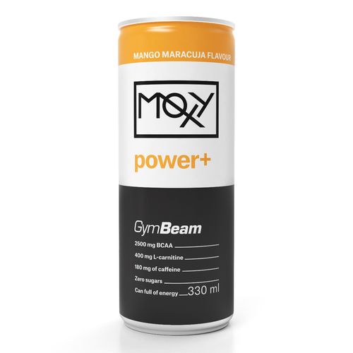 Moxy Power+ Energy Drink Mango 330ml GymBeam 1