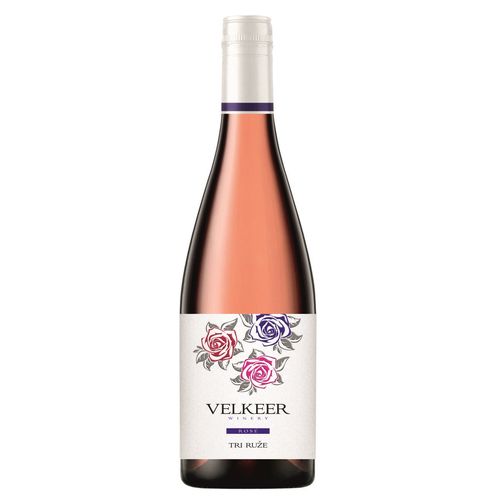 Víno ružové Tri ruže polosuché Velkeer 0,75l SK 1