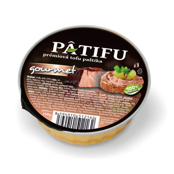 PÂTIFU Tofu paštika gourmet 100g Veto Eco 1