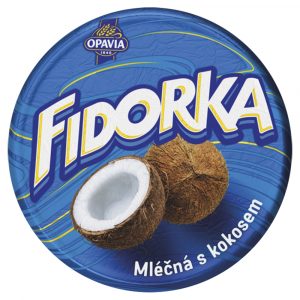 Opavia Fidorka Mliečna s kokosom 30g 21