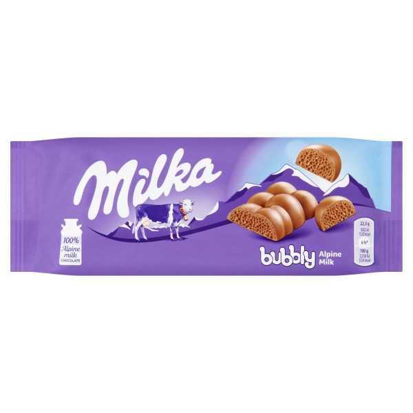 Milka Bubbly mliečna čokoláda s bublinkami 90 g 1