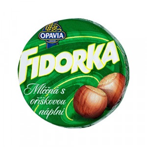 Opavia Fidorka Mliečna s orieškovou náplňou 30 g 2