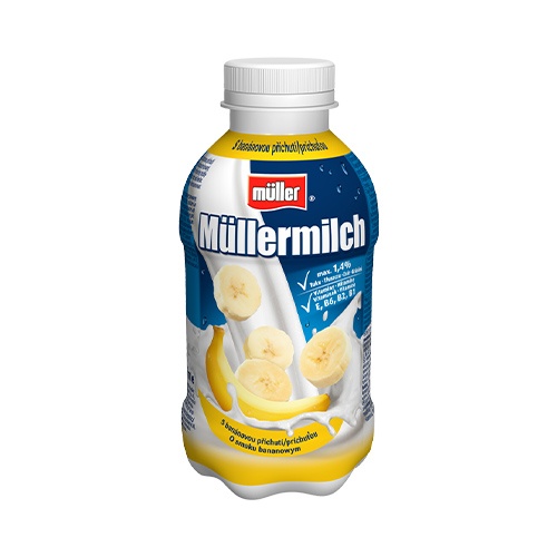 Müllermilch Mliečny nápoj s banán. príchuťou 400g 1