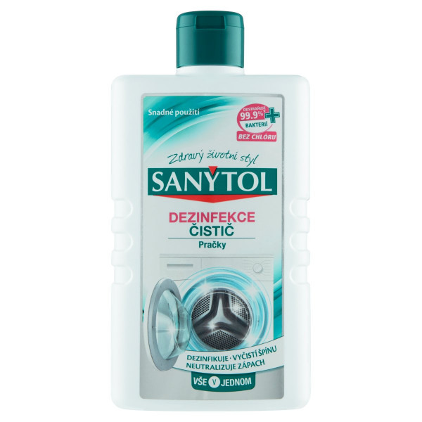 Sanytol Dezinfekcia čistič práčky 250 ml 1