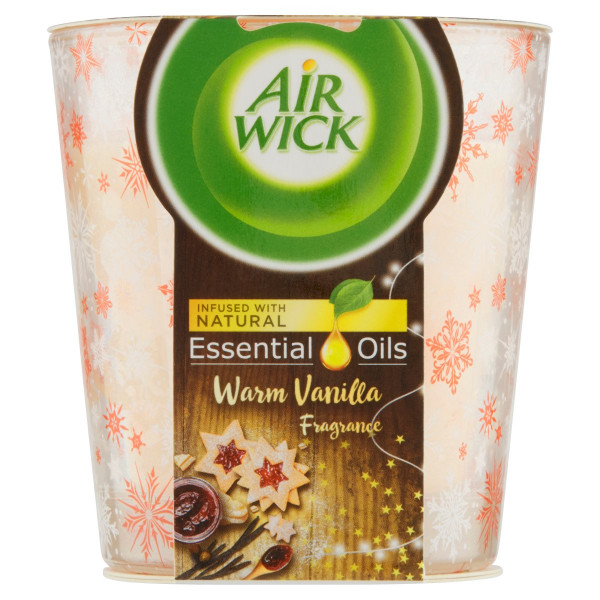 Vonná sviečka Air Wick Essential Oils Warm Vanilla 1