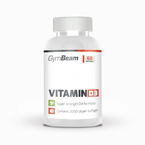 Vitamín D3 2000 IU 60 tab GymBeam 1