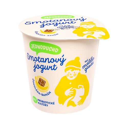 Jednoducho smotanový jogurt čoko-banán Malý Gazda 140g 1