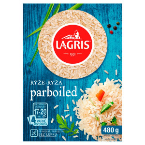 Ryža Parboiled vo varných vreckách 480g Lagris 19