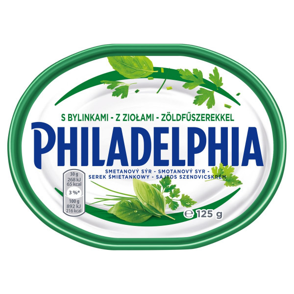 PHILADELPHIA s bylinkami 23,5% 125G 1