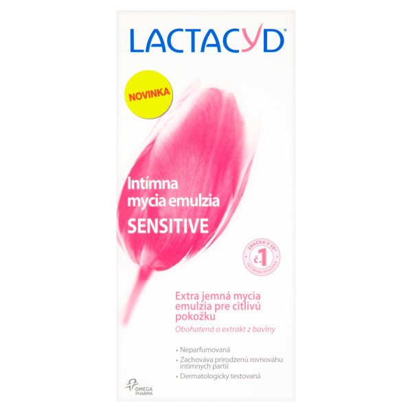 Lactacyd Sensitive Intímna mycia emulzia 200 ml 1