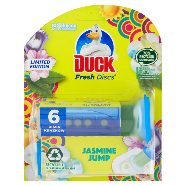 Duck Fresh Discs Jasmine Jump čistič WC 36 ml 1