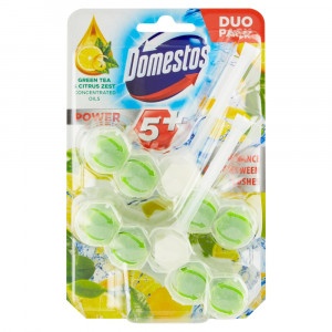 Domestos Power 5+ Green Tea & Citrus WC blok 2x55g 4