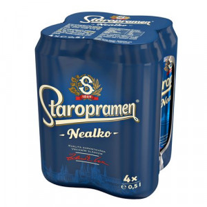 Pivo Staropramen 0% nealkoholické 4x500ml *ZO 18