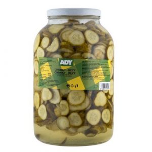 Uhorky sterilizované kolieska 3720ml (3500g) Ady 18